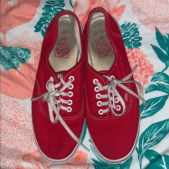 red vans size 8